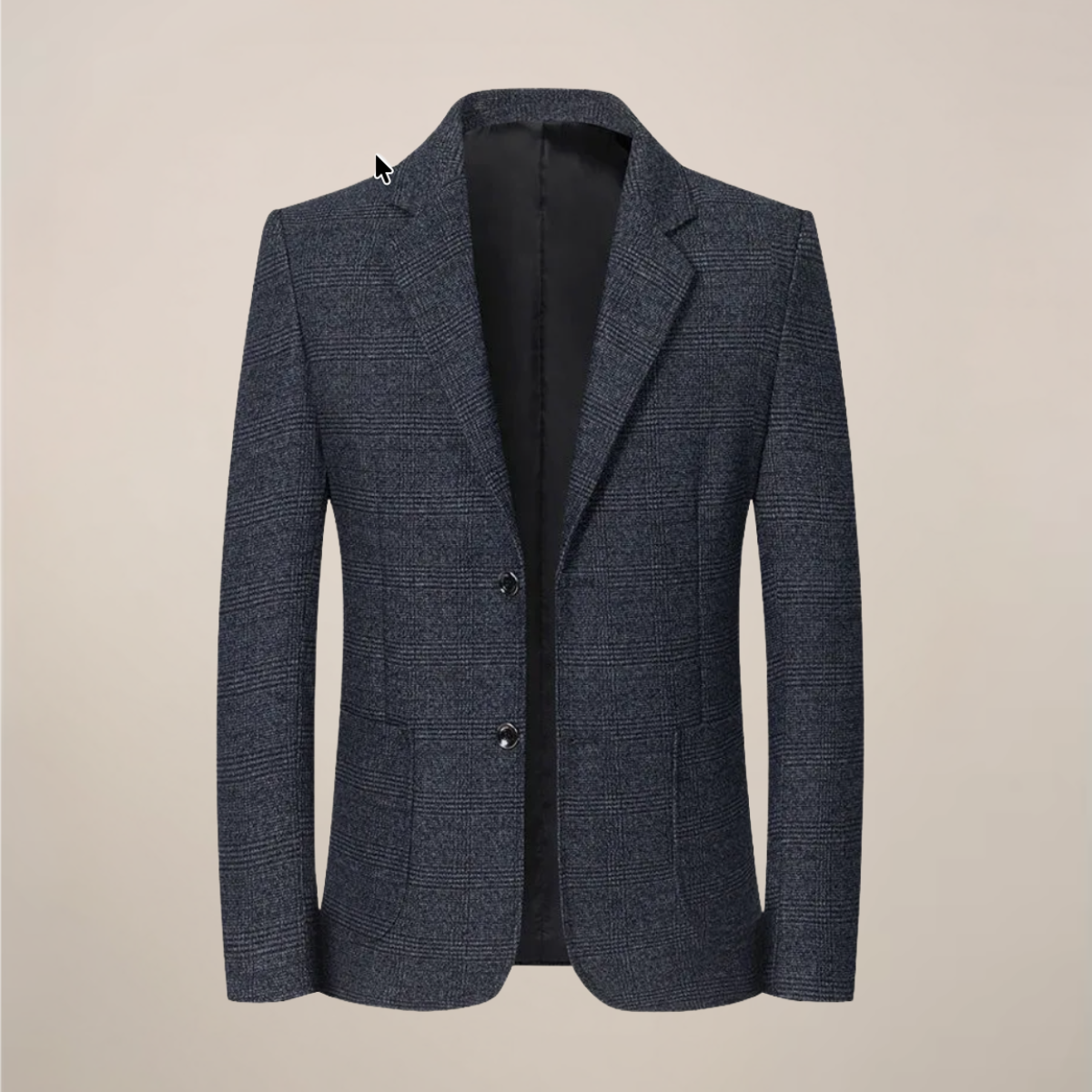 Herre Slim Fit Rutete Blazer – Vintage Sjekk Stil for Arrangementer