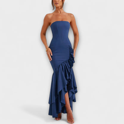 Zuri Off-Shoulder Maxi Kjole for Chic Arrangementer
