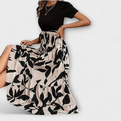 Blomsterprint Sommerkjole for Utendørs Samlinger