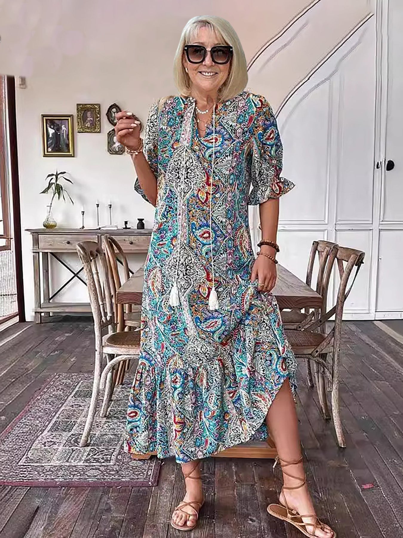 Gene | Boho Chic Maxikjole for Alle Anledninger