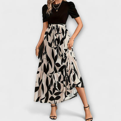 Blomsterprint Sommerkjole for Utendørs Samlinger