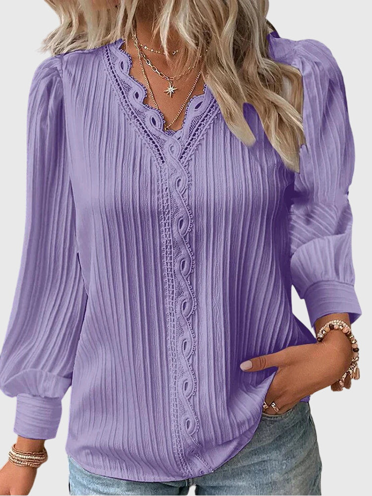 Andrea™ | Chic Pullover Bluse for enhver anledning