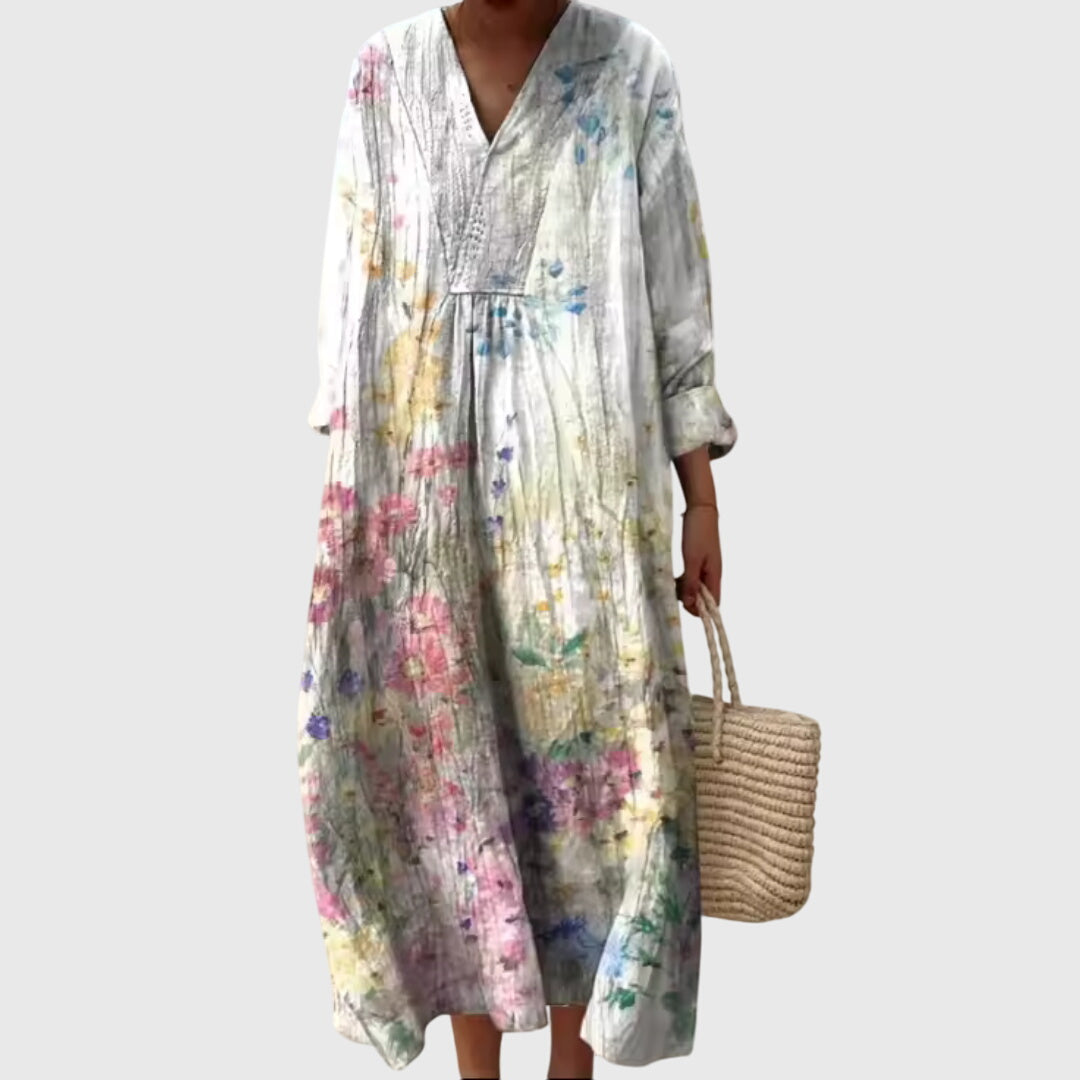 Stephanie™ | Chic Geometrisk Print Kjole for Enhver Anledning