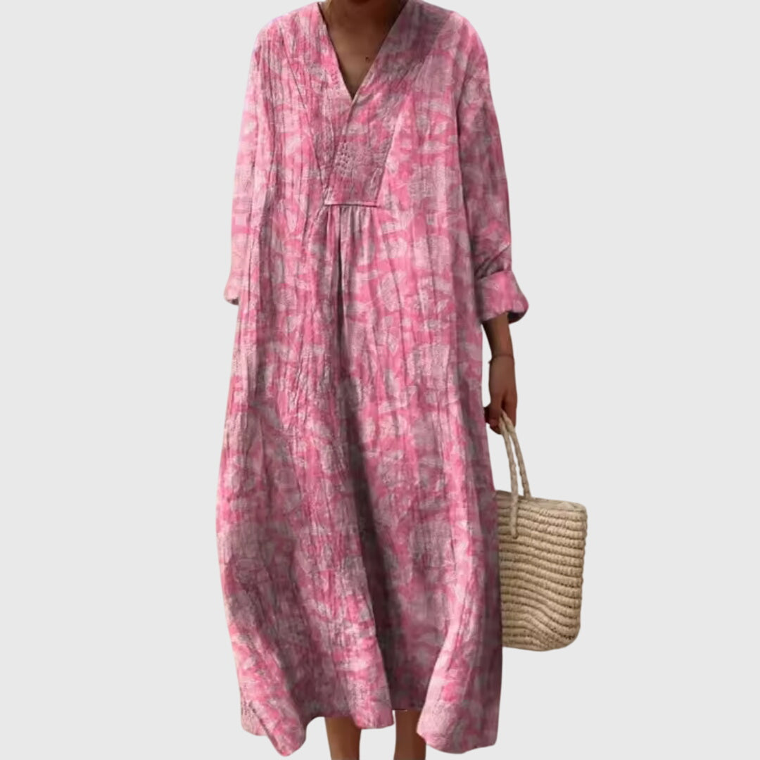 Stephanie™ | Chic Geometrisk Print Kjole for Enhver Anledning