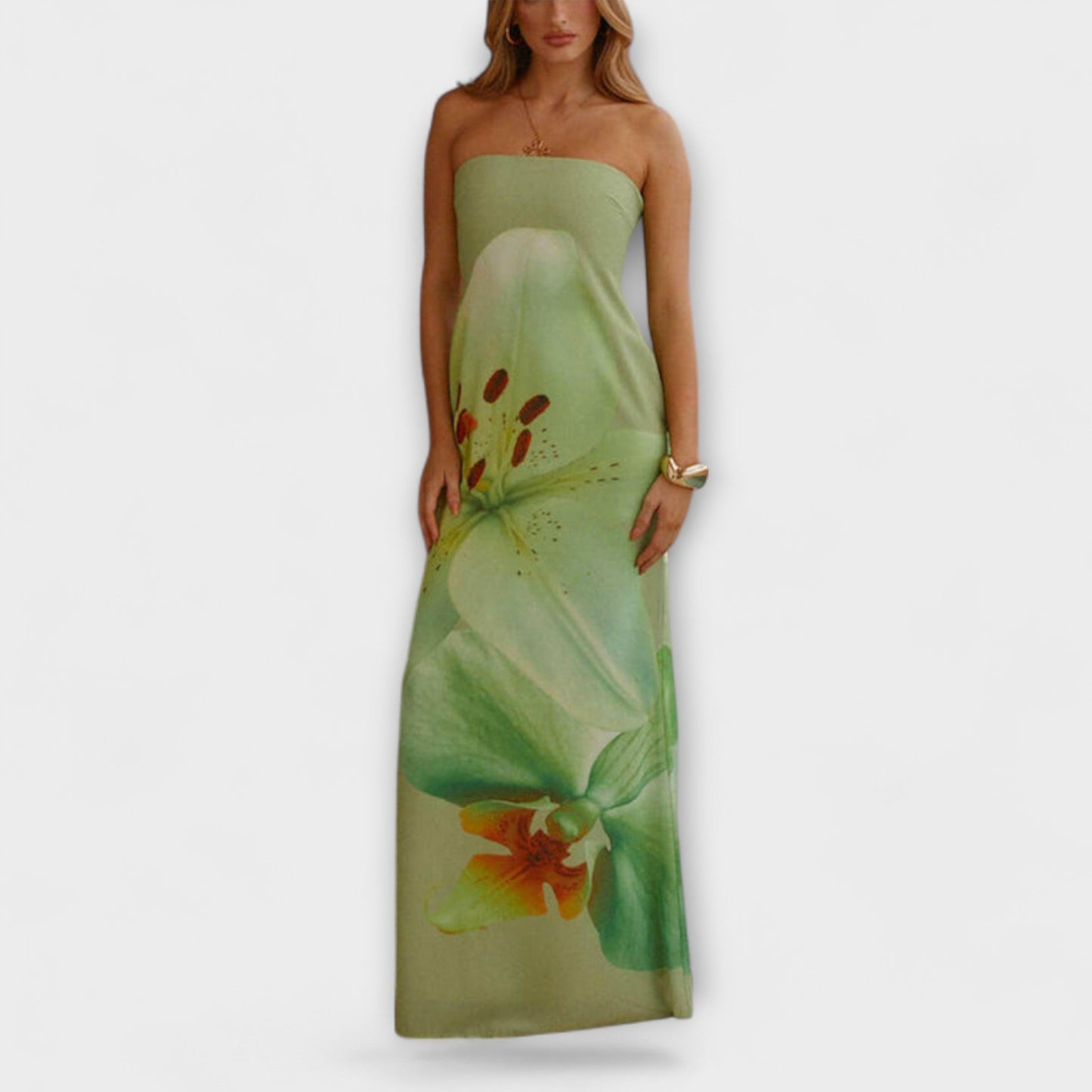Chic Off-Shoulder Maxi Kjole for Enhver Anledning