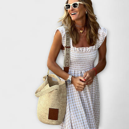 Chic Rynket Ermeløs Maxi Kjole for Enhver Anledning