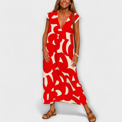 Linae – V-hals Kjole for Enhver Anledning