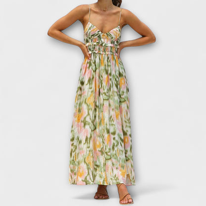 Annalise - Chic Trykt Kjole for Enhver Anledning