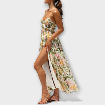 Annalise - Chic Trykt Kjole for Enhver Anledning