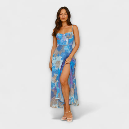 Audrey Blomsterprint Kjole for Kvinner - Ideell for Arrangementer og Samlinger