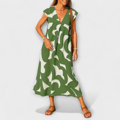 Linae – V-hals Kjole for Enhver Anledning