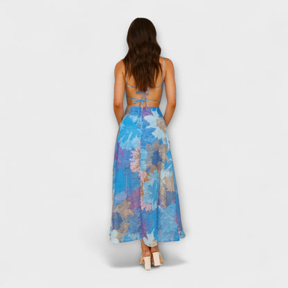 Audrey Blomsterprint Kjole for Kvinner - Ideell for Arrangementer og Samlinger