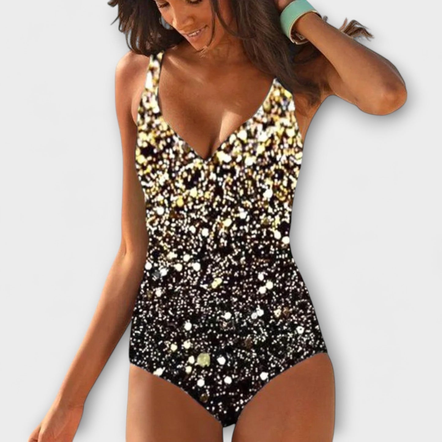 Chic Tricolor Badetøy for Strand og Basseng