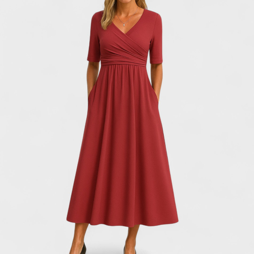 Phoebe | Chic Midi Kjole for Enhver Anledning