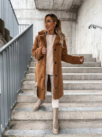 Emma - Myk Fløyels Trench Coat for Alle Anledninger