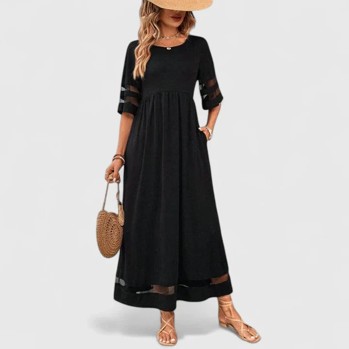 Delymarina | Chic Midi Kjole for Enhver Anledning