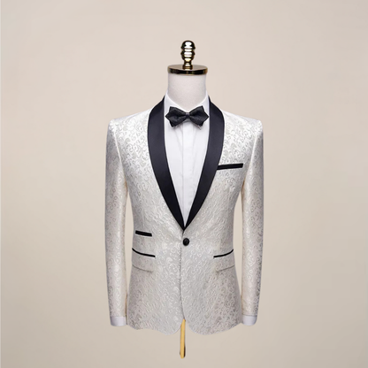 Herre Slim Fit Tuxedo Blazer for Formelle Anledninger