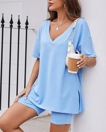 Camilla | Chic Strikket Lounge Ensemble for Hverdagsbruk