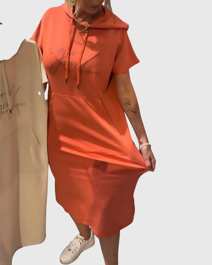 Stilig Kattonghette Kjole for Hverdagsbruk