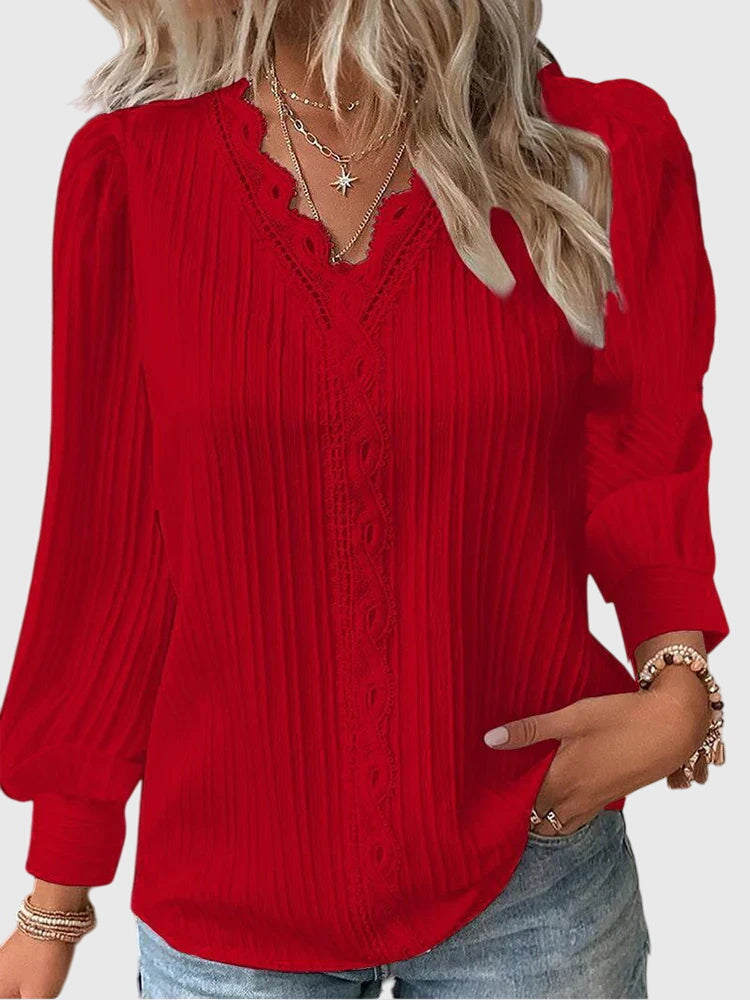 Andrea™ | Chic Pullover Bluse for enhver anledning