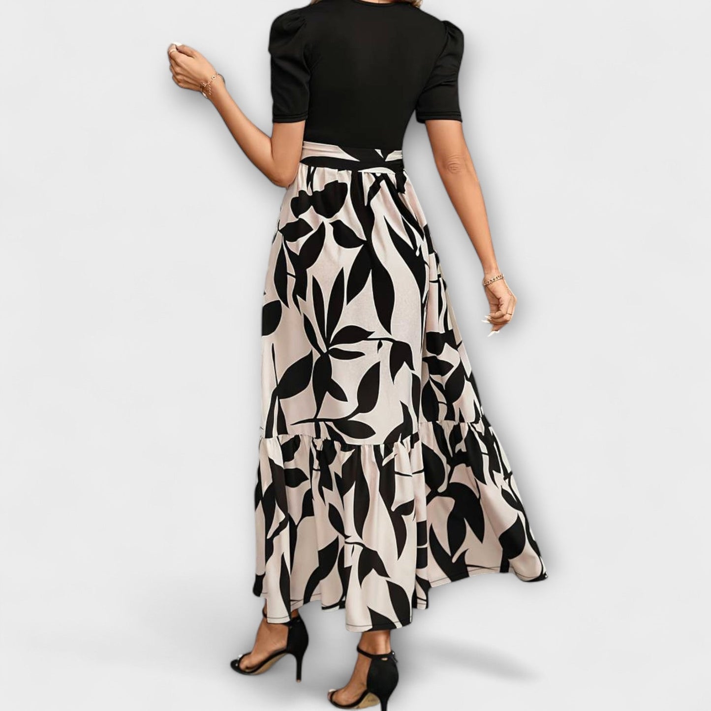 Blomsterprint Sommerkjole for Utendørs Samlinger