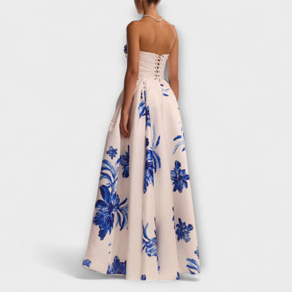Rosalie - Blomstrete Off-Shoulder Ballkjole