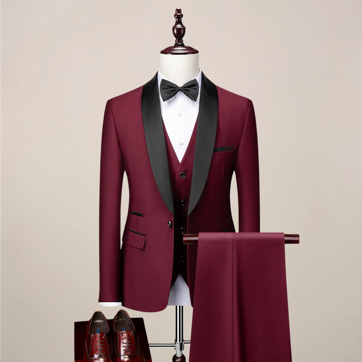 Herre Tre-delt Middagsdrakt - Slim Fit & Stilige Slag