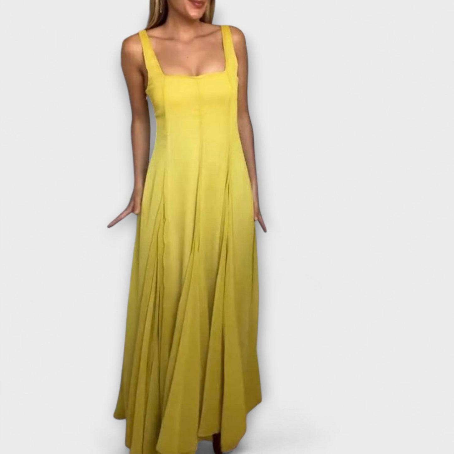 Chic Kjole med Firkanthalslinje Lilith for Enhver Anledning