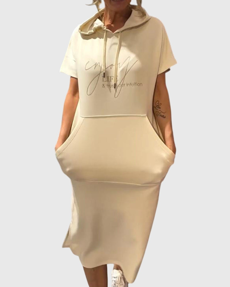 Stilig Kattonghette Kjole for Hverdagsbruk