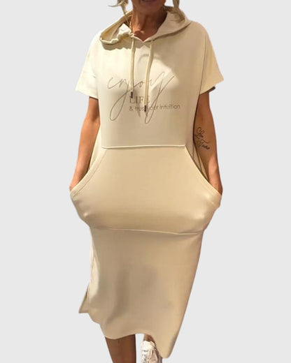 Stilig Kattonghette Kjole for Hverdagsbruk