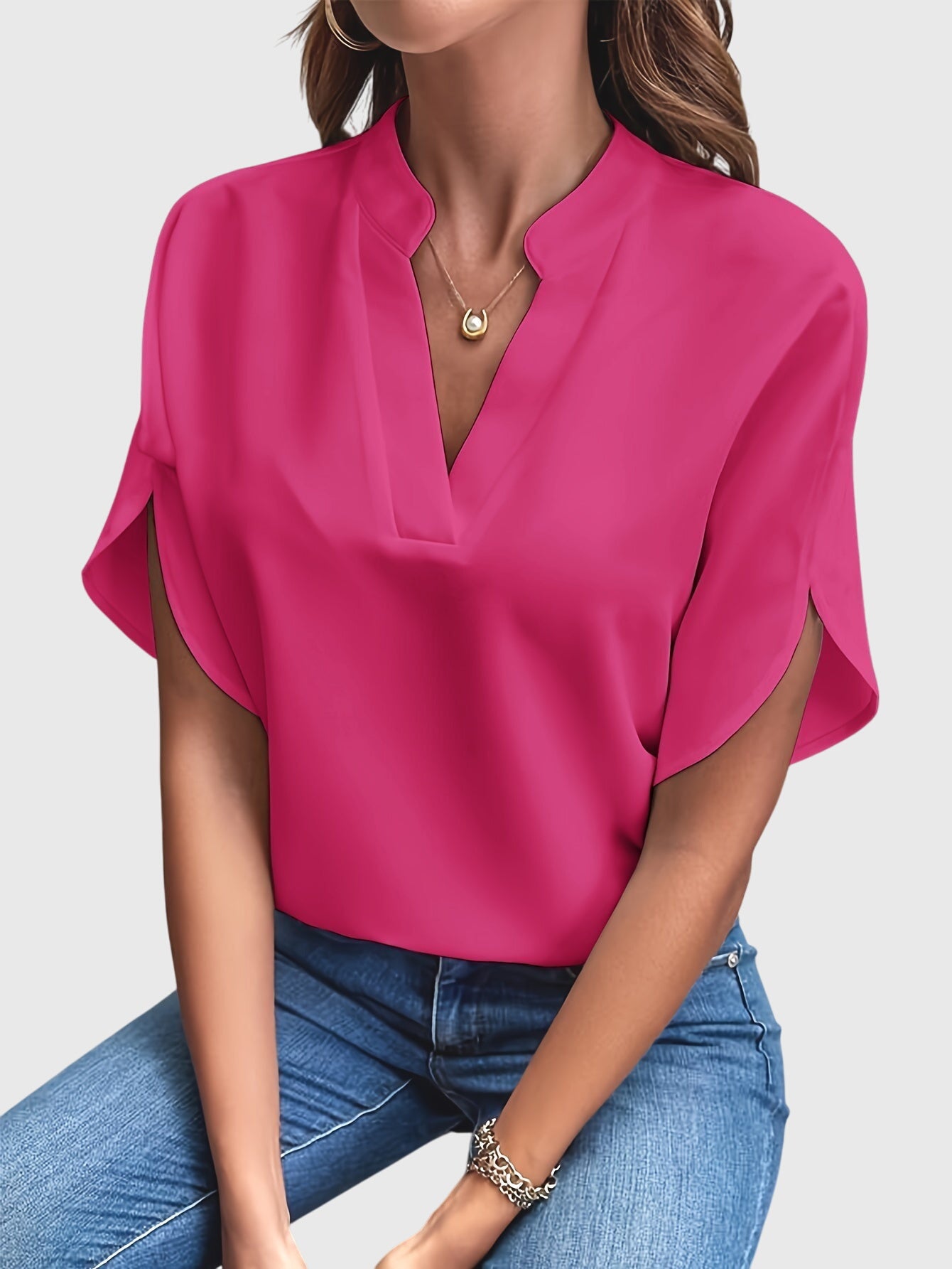 Kristie™ - Chic Bluse for Enhver Anledning