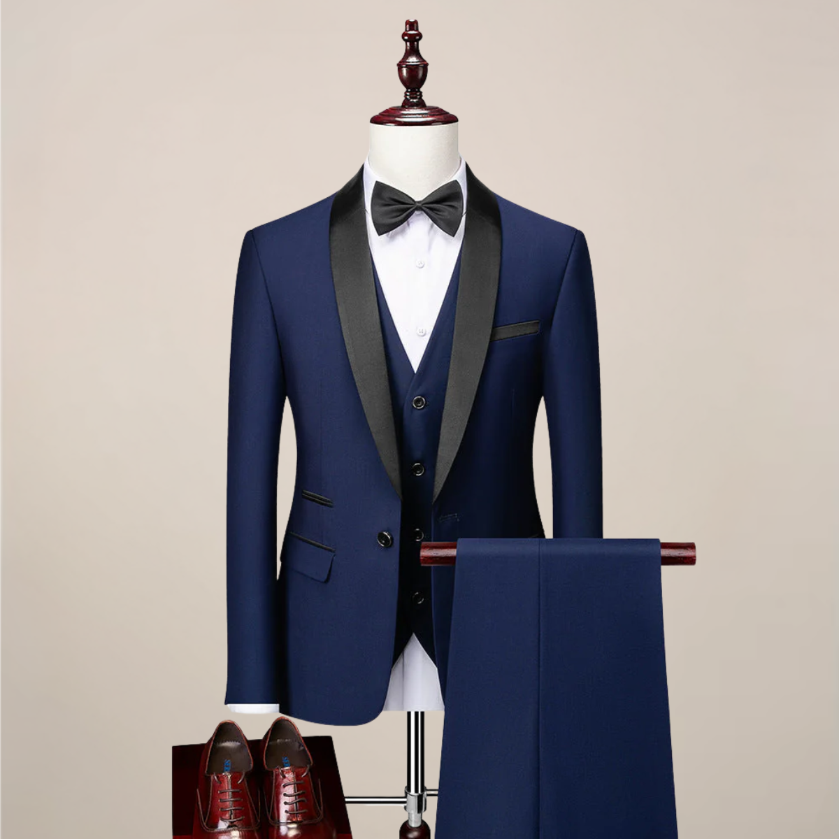 Herre Tre-delt Middagsdrakt - Slim Fit & Stilige Slag