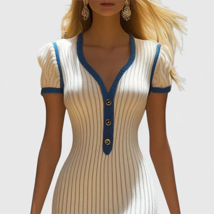 Sophrynah | Chic Midi Kjole for Enhver Anledning