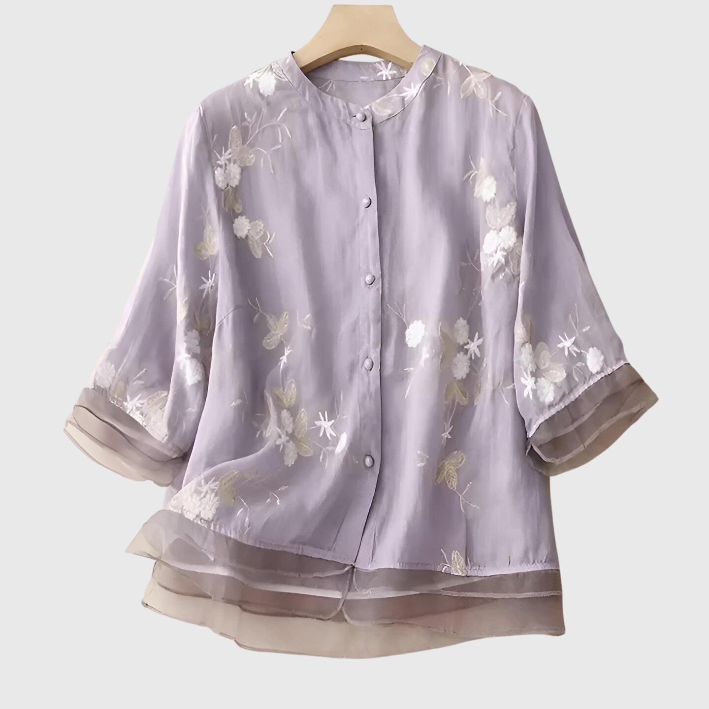 Brodert Blomsterbluse for Spesielle Anledninger