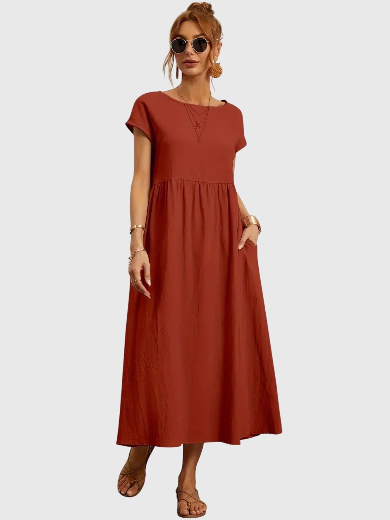 Giselle™ - Chic Lommerkjole for Enhver Anledning