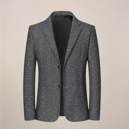 Herre Slim Fit Rutete Blazer – Vintage Sjekk Stil for Arrangementer