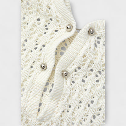 Anne - Hvit Luna Strandkjole for Sommerutflukter