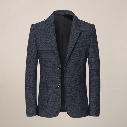 Herre Slim Fit Rutete Blazer – Vintage Sjekk Stil for Arrangementer