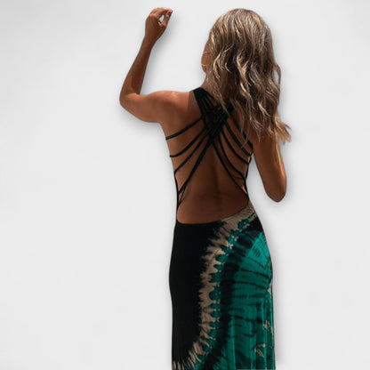 Stjernete himmel Tie-Dye Maxi Kjole for Spesielle Anledninger