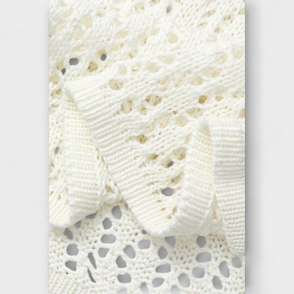 Anne - Hvit Luna Strandkjole for Sommerutflukter