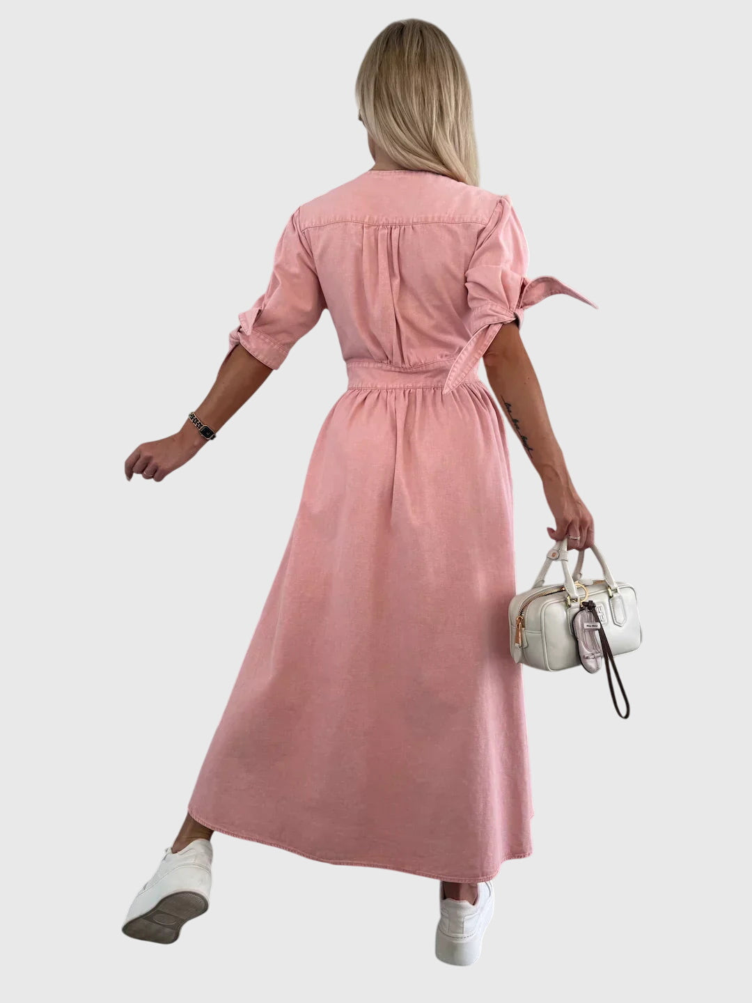 Sophia™ | Chic Denim Kjole for Hver Anledning