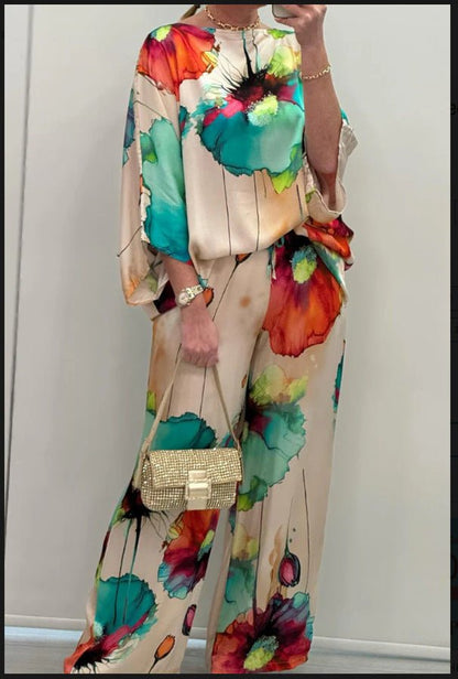 Chloya | Livlig Twin Set for Enhver Anledning