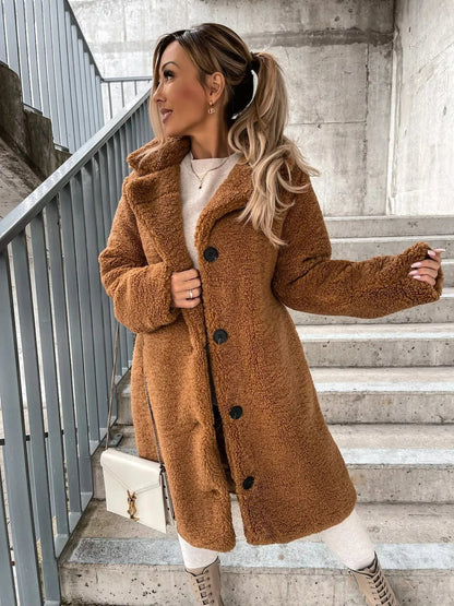 Emma - Myk Fløyels Trench Coat for Alle Anledninger