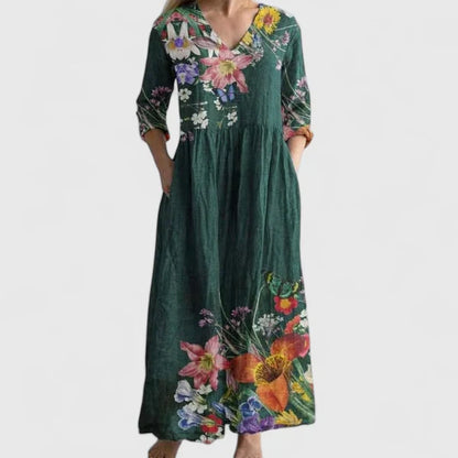 Kymberah | Chic Midi Kjole for Enhver Anledning