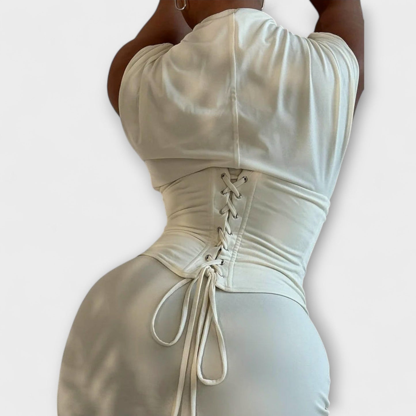 Vesper - Chic Strapless Korsett Maxikjole for Spesielle Anledninger