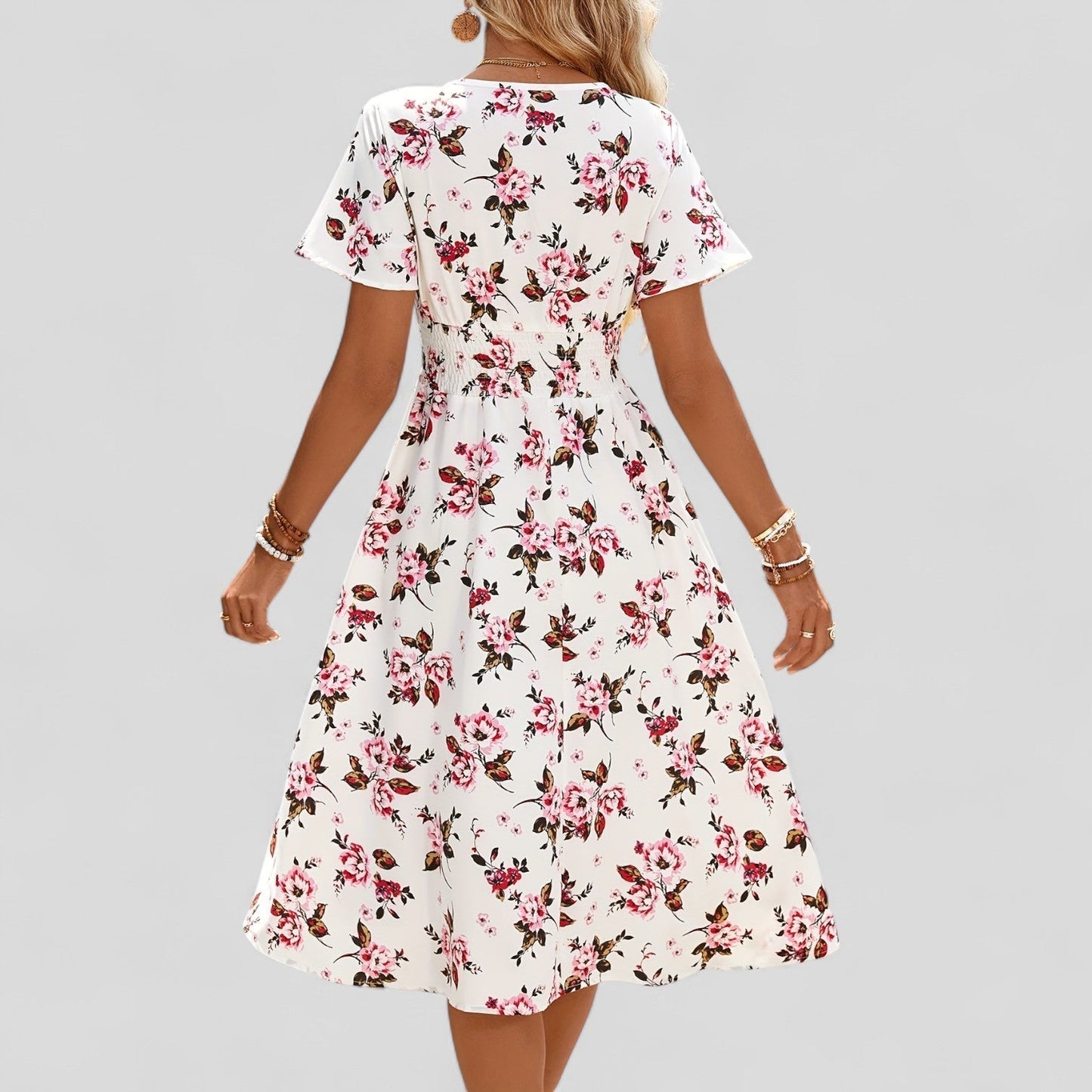 Gretalise | Chic Sommer Midi Kjole for Enhver Anledning