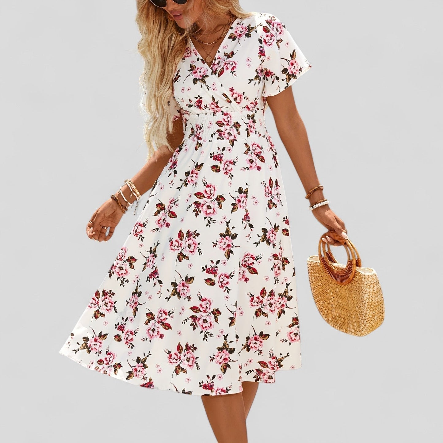 Gretalise | Chic Sommer Midi Kjole for Enhver Anledning