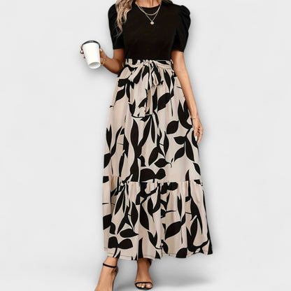 Blomsterprint Sommerkjole for Utendørs Samlinger