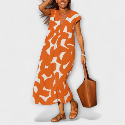 Linae – V-hals Kjole for Enhver Anledning