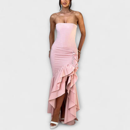 Zuri Off-Shoulder Maxi Kjole for Chic Arrangementer